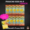 10er Pack Pikachu Pokemon Karten Japanisch 020/M-P McDonalds Promo und zufällige Karte