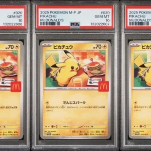 3er Set Sequential PSA 10 Burger Pikachu 020/M-P McDonalds Promo