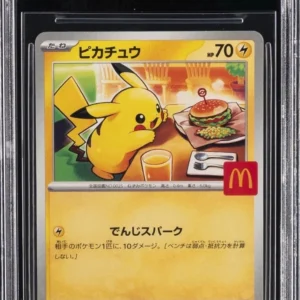 BGS 10 PRISTINE Pokemon Japanese McDonald's Pikachu Promo 020/M-P 2025 Burgerchu