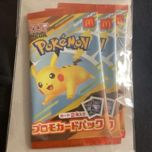 LOT OF 3 Pikachu 020/M-P Sealed McDonald's Promo Pack 2025 Japanese