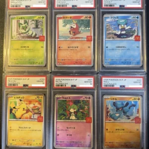 PSA 10 Complete Set Of 6 Pikachu 020/M-P McDonald's Promo Pokemon Card Japanese