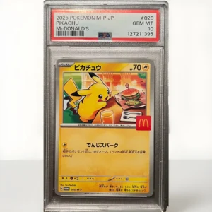 PSA 10 Gem Mint Pikachu 020/M-P McDonald’s Promo „Burgerchu“ Japan Exclusive