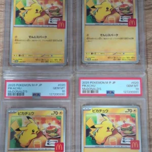 PSA 10 Pikachu 020/M-P McDonalds Happy Set Promo 4 Sequential Set Japanese