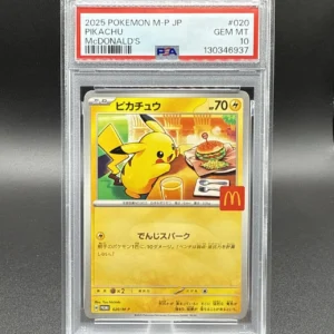 PSA 10 Pikachu McDonalds Promo 020/M-P 2025 Pokemon Card Japanese GEM MT