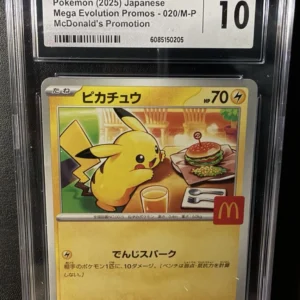 Pikachu Pokemon 2025 - 020/M-P JPN McDonald’s Promo CGC 10 Gem Mint