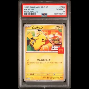 Pokemon Japanese Promo 020/M-P - McDonalds Pikachu - PSA 10