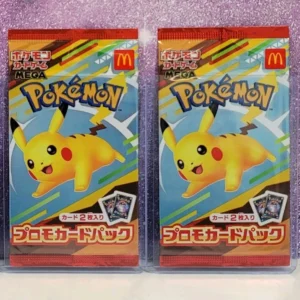 Pokemon Karte McDonalds 2 Promo Pack 2025 MEGA Pikachu 020/M-P + Random Japanese