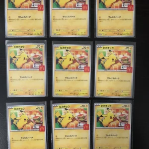 US SELLER PACK FRESH Pokemon Pikachu 020/M-P McDonald's Promo Japanese 2025 Qty9